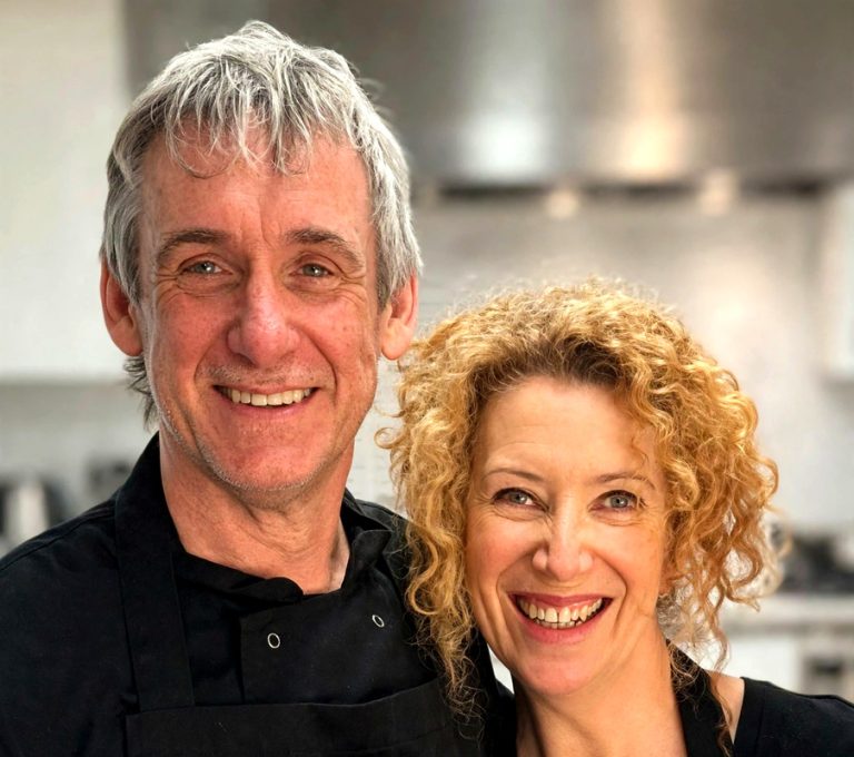 Ed and Jane in the Ed's Kitchen mobile kitchen